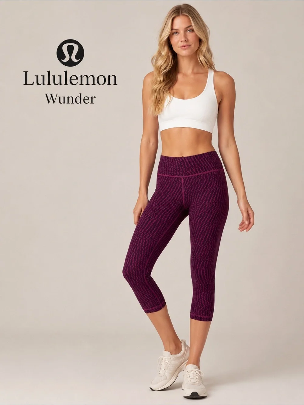 Lululemon Wunder Under Crop High-Rise Full-On Luxtreme Abstract Print Leggings